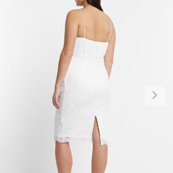 NWT Express Bridal Lace Corset Sheath Dress - size 4 & 6 - Picture 2 of 3